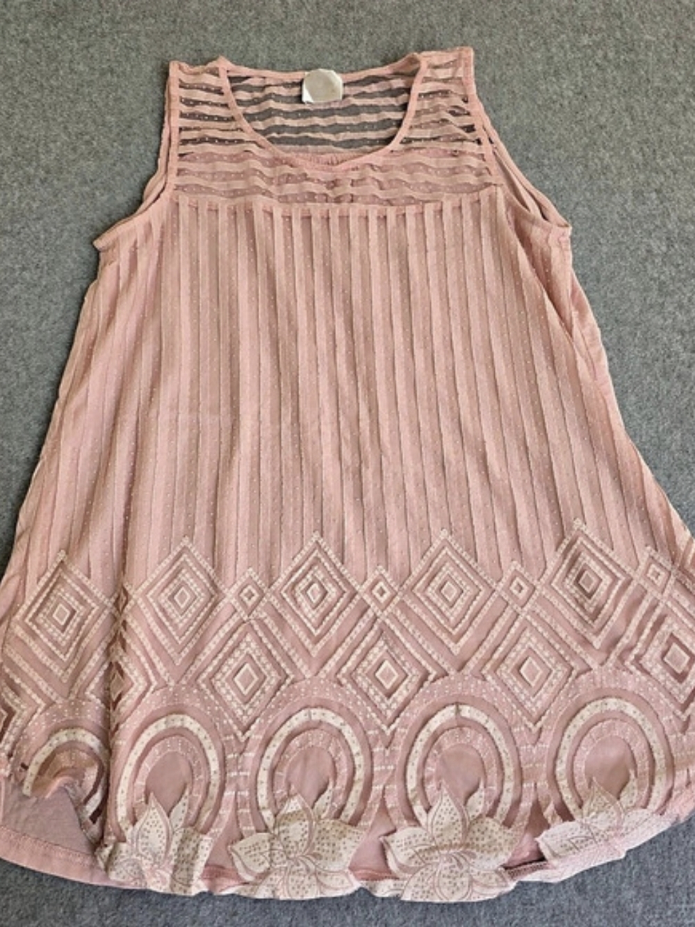 Ember XL Pink Boho Babydoll Floral Blouse